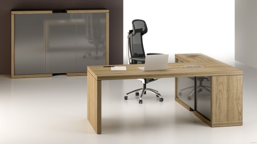 Komoda gabinetowa LINEART 191/50/118 w aranżacji premium Systemmeble24.pl – nowoczesna komoda do biura i gabinetu z eleganckimi frontami antracyt połysk.