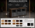 Konfiguracja kolorystyki systemu LINEART – dostępne dekory obudowy, korpusu i frontów komody gabinetowej