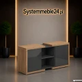 Niska komoda LINEART – eleganckie meble gabinetowe premium
