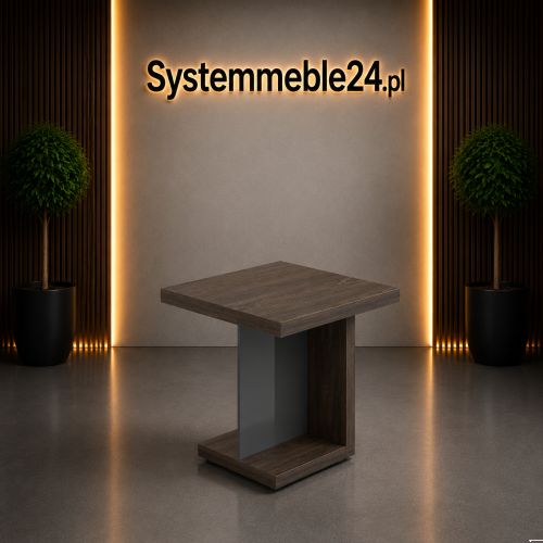 Stół konferencyjny LINEART z kwadratowym blatem – nowoczesny stół do gabinetu i sali konferencyjnej Systemmeble24.pl