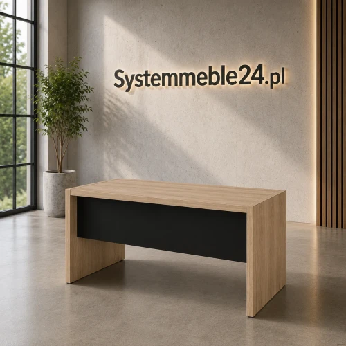 Biurko gabinetowe EXO 193x90 cm – system mebli gabinetowych EXO w aranżacji od Systemmeble24.pl
