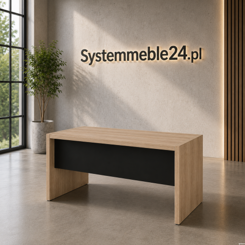 Biurko gabinetowe EXO 173/90 blat kształtowy