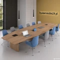 Stół konferencyjny EXO 380 cm i 480 cm z blatem kształtowym – nowoczesna sala konferencyjna | Systemmeble24.pl