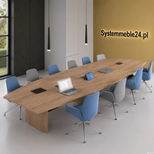 Stół konferencyjny EXO  380cm i 480cm blat kształtowy 