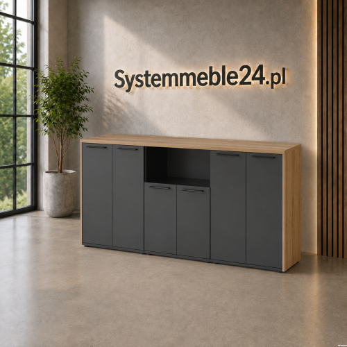 Komoda gabinetowa EXO 246 cm  klasyczne meble gabinetowe Systemmeble24.pl