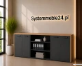 Komoda gabinetowa EXO 246 cm częściowo otwarta
