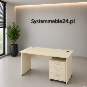 Biurko 116 cm z kontenerem – EM Box
