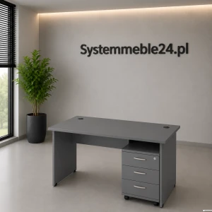 Biurko 136 cm z kontenerem – EM Box 