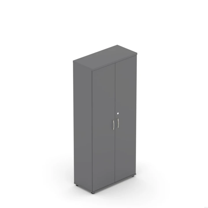 Szafa aktowo-ubraniowa EM Box 80/38,5/183,5 cm w kolorze antracyt – nowoczesna szafa do biura i gabinetu