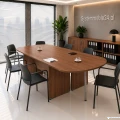 Stół konferencyjny EM Box 260×140 cm – kolor orzech