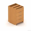kontener biurowy, 4 szuflady kolor buk