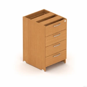 Kontener biurowy, 4 szuflady – EM Box 