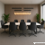 Biały stół konferencyjny 180 × 140 cm z antracytowym stelażem – stół do sali konferencyjnej i biura Systemmeble24.pl
