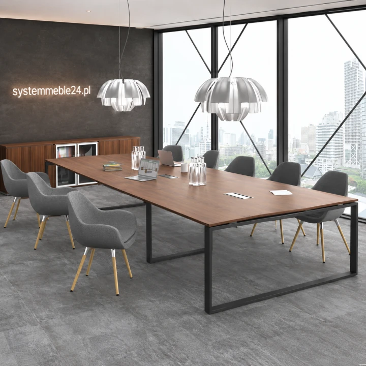 Ekskluzywny stół konferencyjny Creator 320×160 cm z metalowym stelażem – Systemmeble24.pl