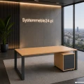 System mebli gabinetowych Creator – biurko gabinetowe z kontenerem w nowoczesnej aranżacji Systemmeble24.pl Bydgoszcz