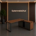 Biurko gabinetowe z kontenerem podporowym 180/154 cm Creator stelaż O – Systemmeble24.pl