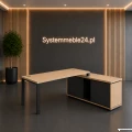 Nowoczesne biurko gabinetowe wizualizacja Systemmeble24.pl Bydgoszcz