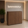 Komoda gabinetowa 163/45/186 cm z pełnymi frontami Creator – nowoczesna komoda | Systemmeble24.pl