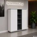 Komoda gabinetowa 163/45/151 cm część otwarta Creator – nowoczesna komoda | Systemmeble24.pl
