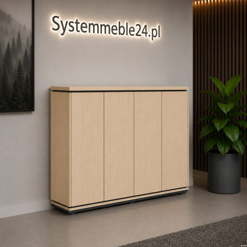 Komoda gabinetowa 163/45/116 cm z pełnymi frontami Creator – nowoczesna komoda | Systemmeble24.pl