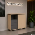 Komoda gabinetowa z frontem przesuwnym 123/45/116 cm Creator – nowoczesna komoda