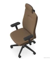 Brązowy fotel ergonomiczny NEXT PLUS z regulowanym zagłówkiem i podłokietnikami