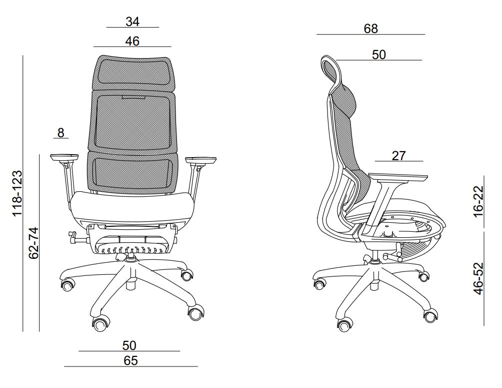 FOTTEL BIUROWY SPACE